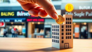 Mâini cu monede de aur investind în francize.